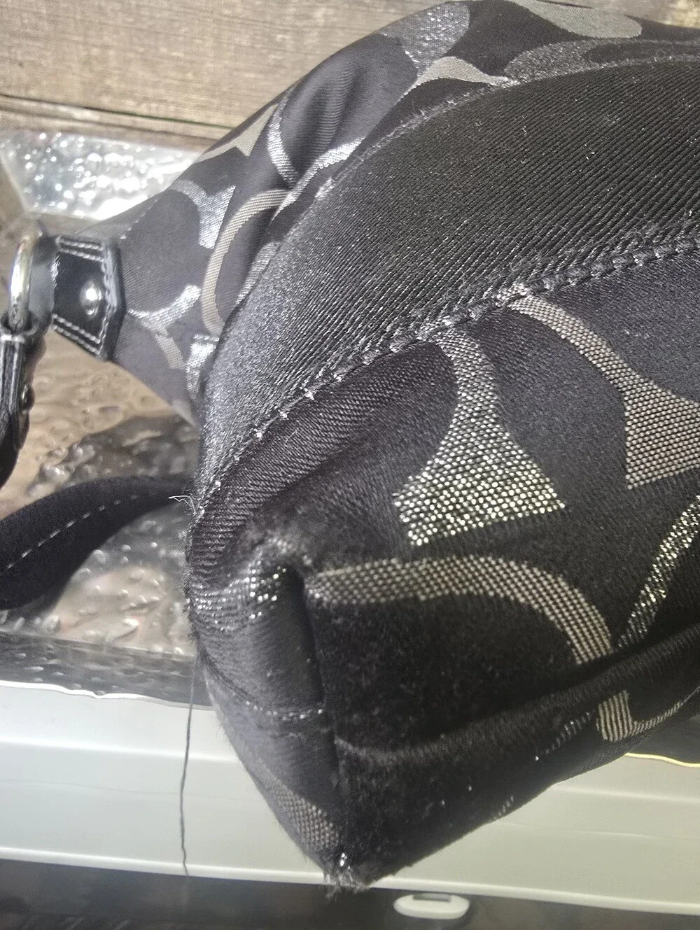 Coach F20430 Signature Crossbody Rehab Project Bag or Pillow